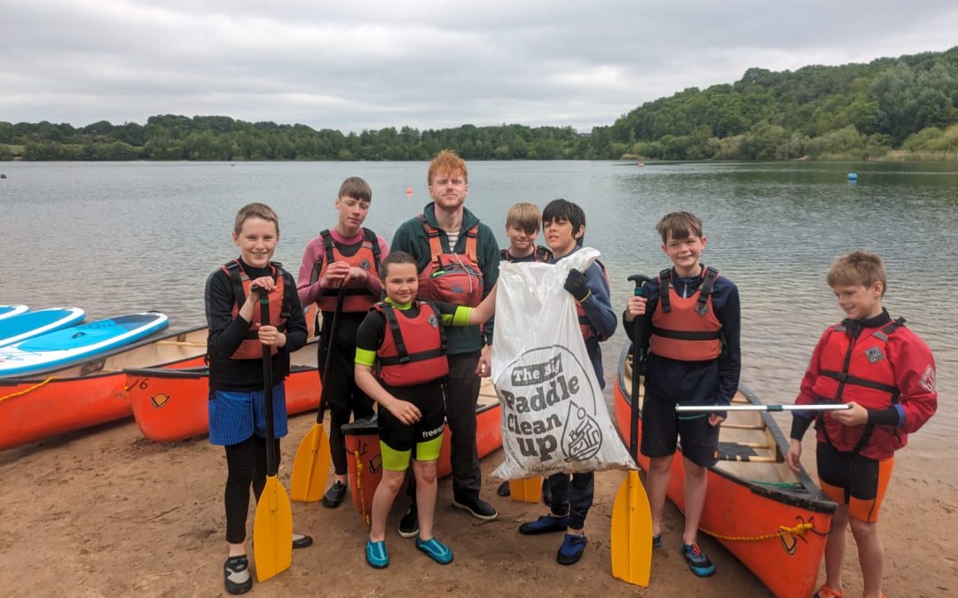 Astbury Watersports Centre take part in the British Canoeing Big Paddle Clean Up
